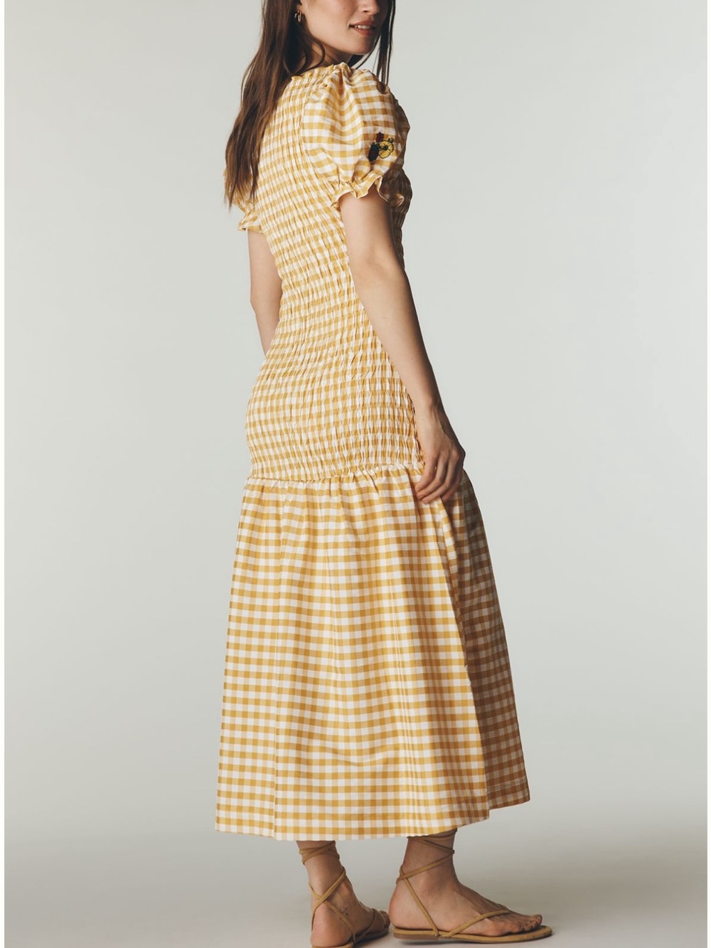 Lisa Says Gah Fiona Midi Dress - Sunshine - Picture 4 of 4